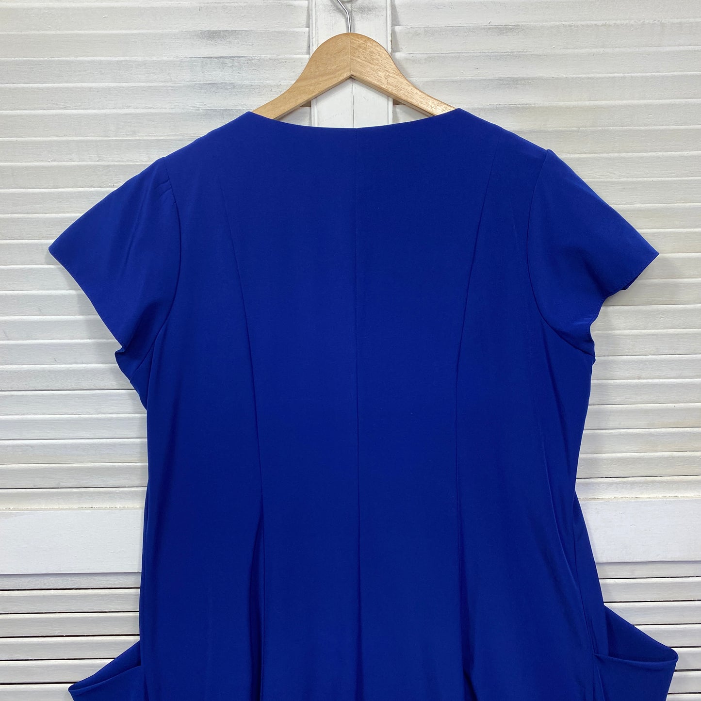 City Chic Dress Size 18 Plus Medium Blue Lace Trim Cocktail