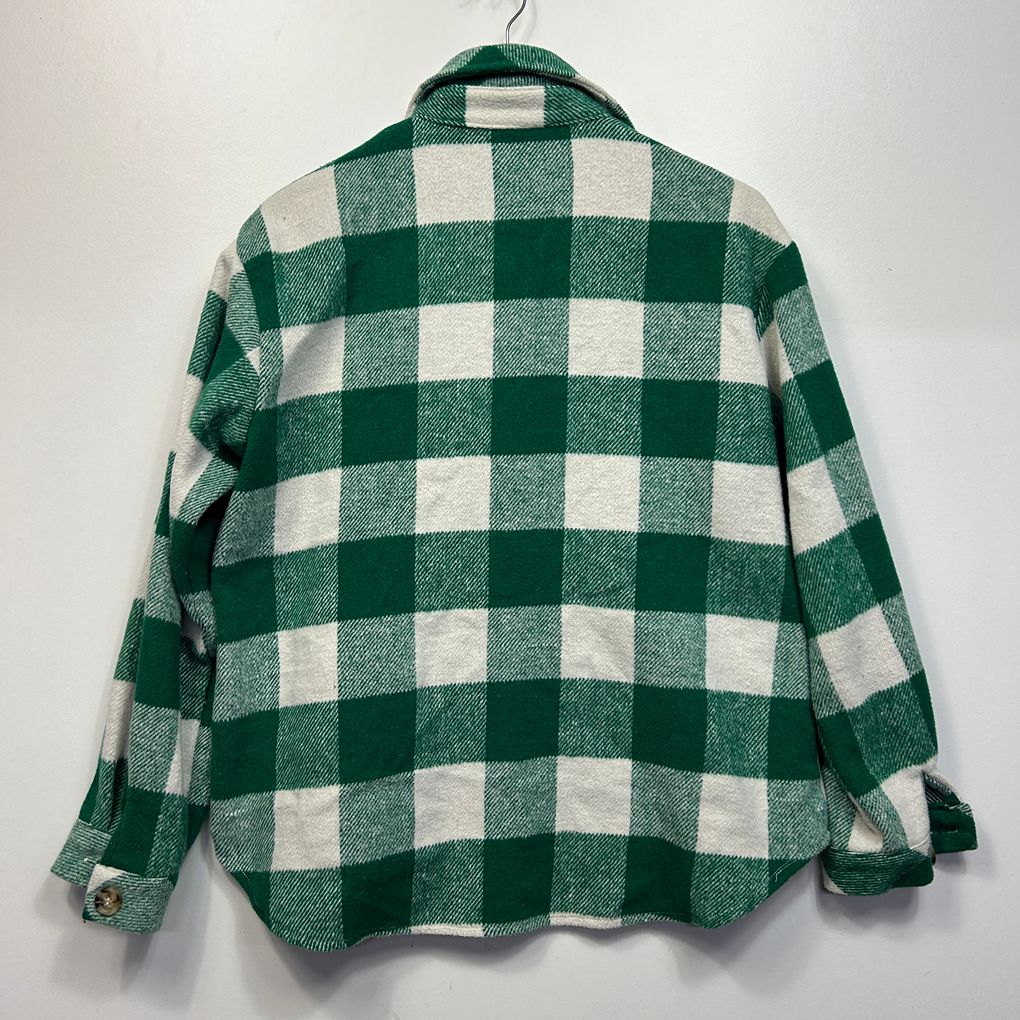 Worthier Green Check Cotton Shacket - Size M/L