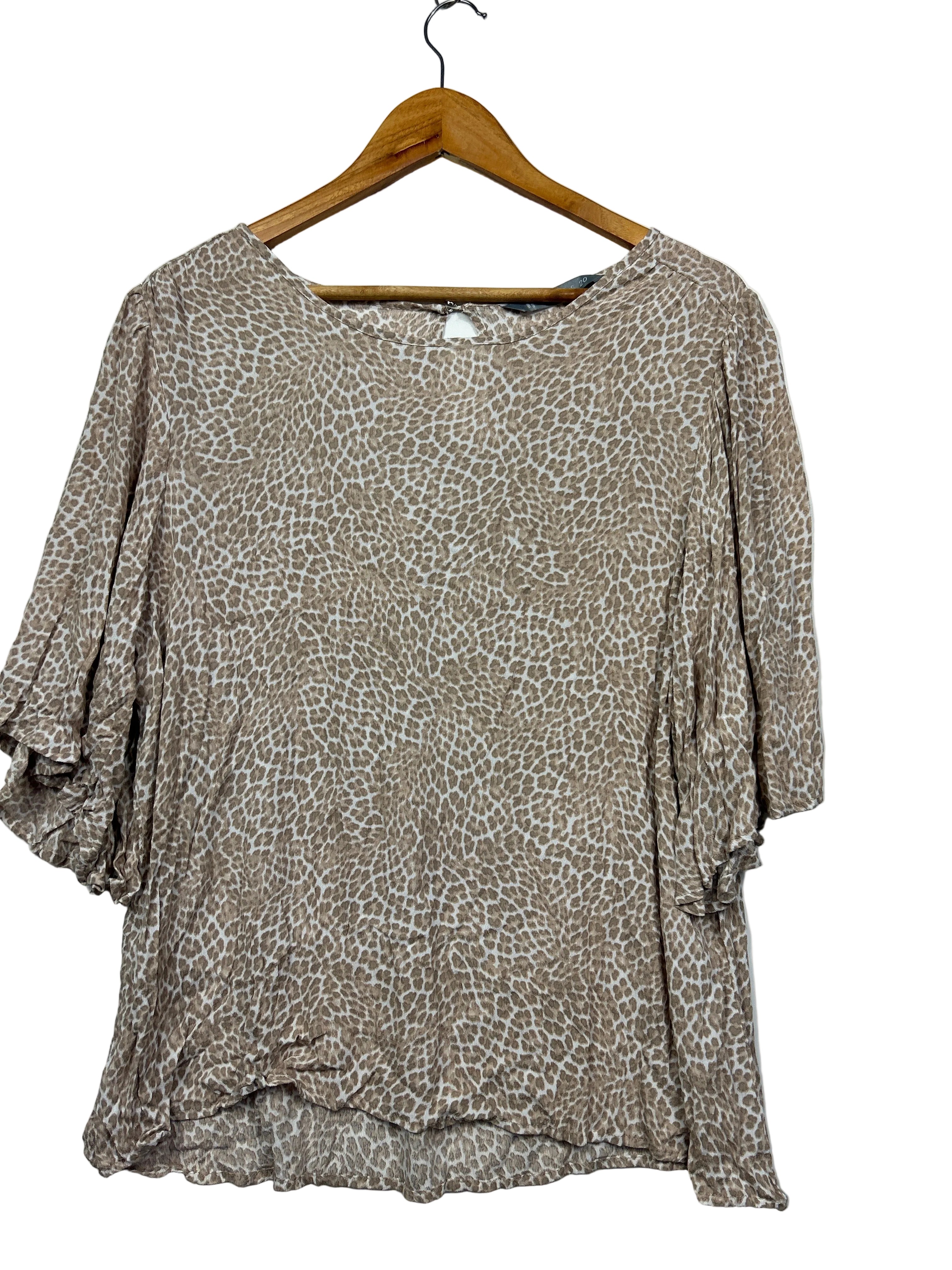 Katies Leopard Print Top - Size 20