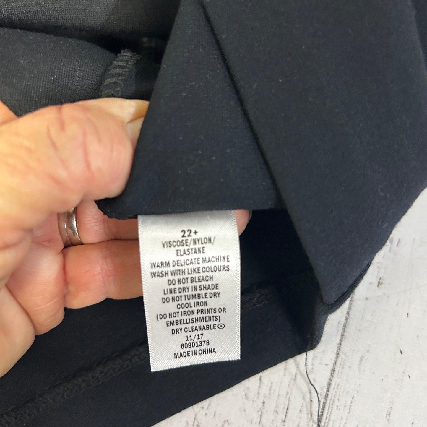 Belle Curve Black Skirt - Size 22