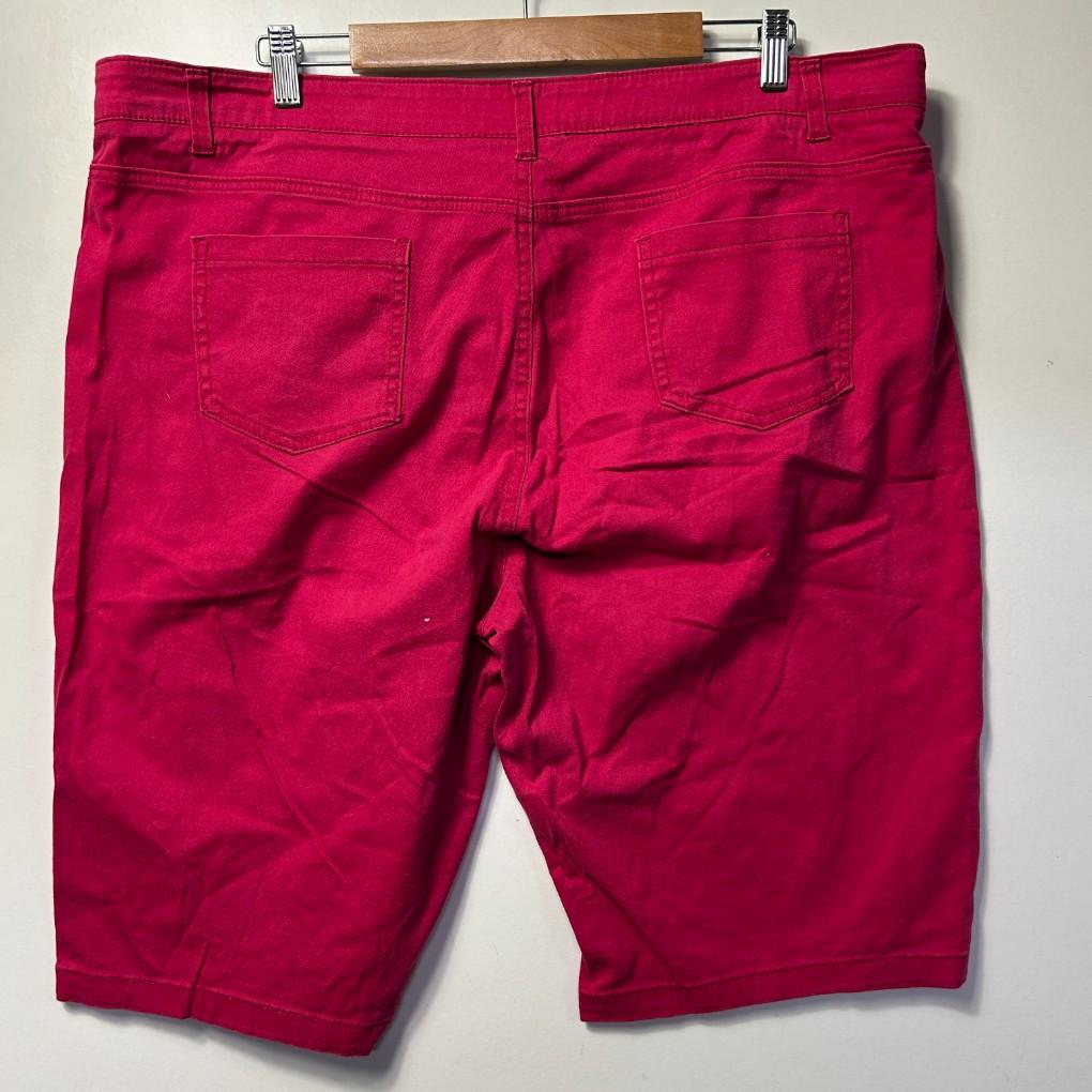 Rockmans Pink Cotton Shorts - Size 20