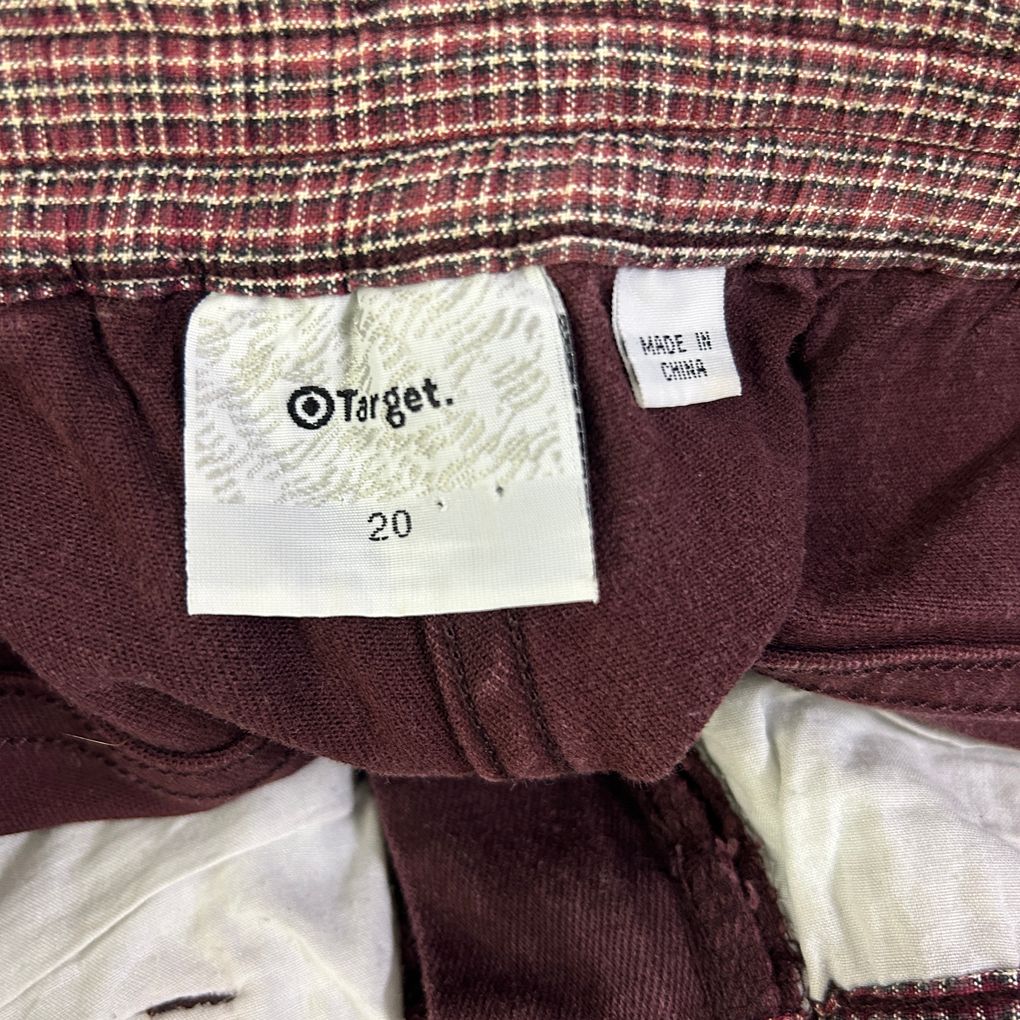 Vintage Target Burgundy Cotton Pants - Size 20