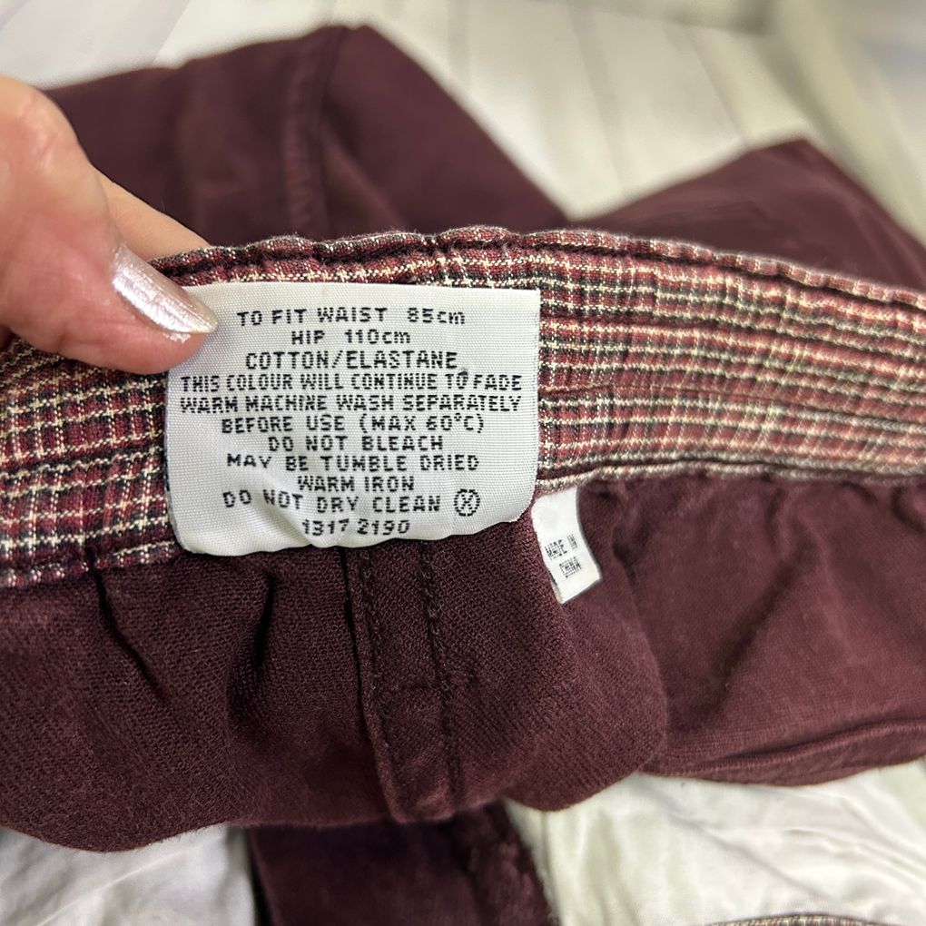 Vintage Target Burgundy Cotton Pants - Size 20
