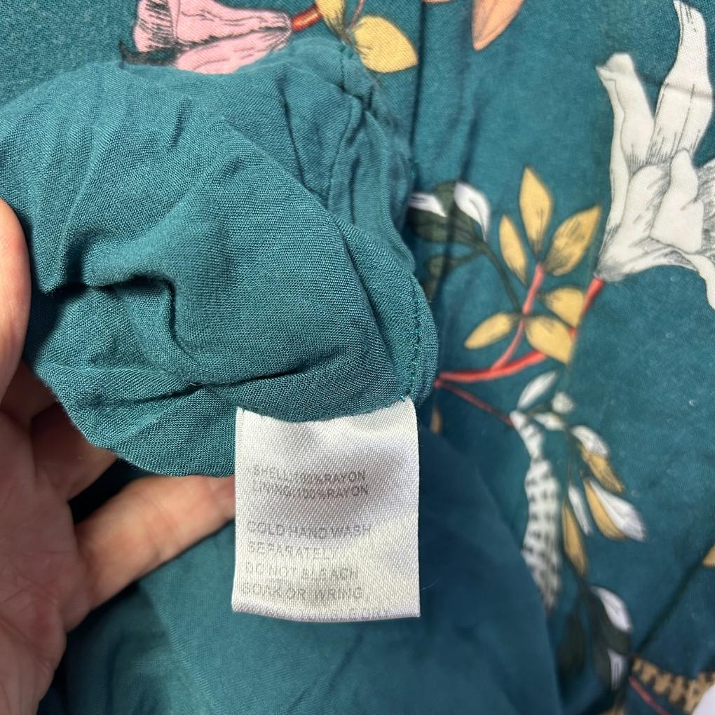 Miracle Teal Floral Dress - Size 18