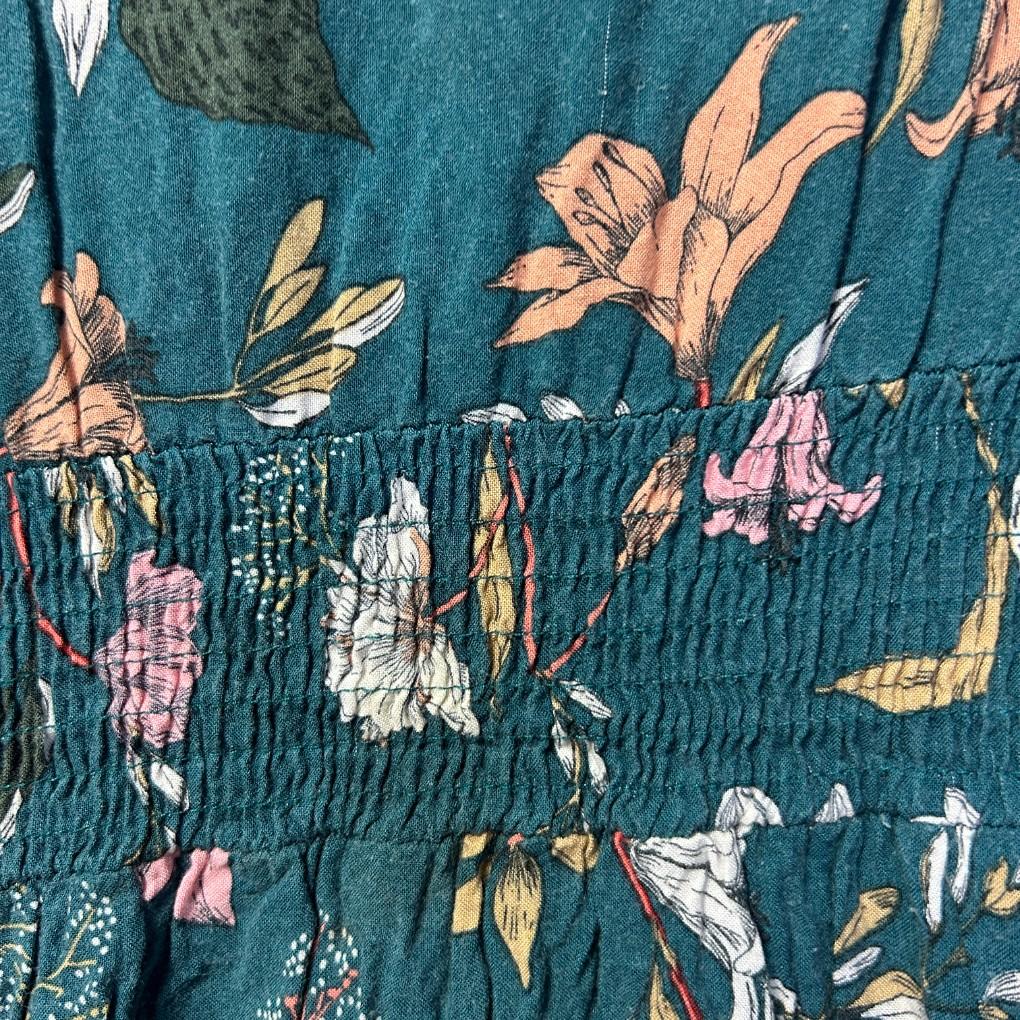 Miracle Teal Floral Dress - Size 18