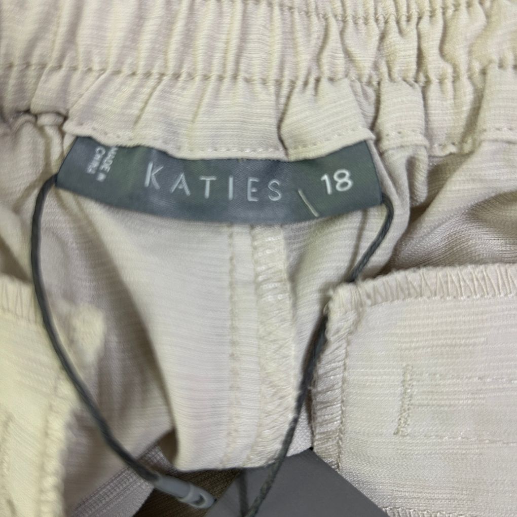 Katies Stone Crop Pants - Size 18
