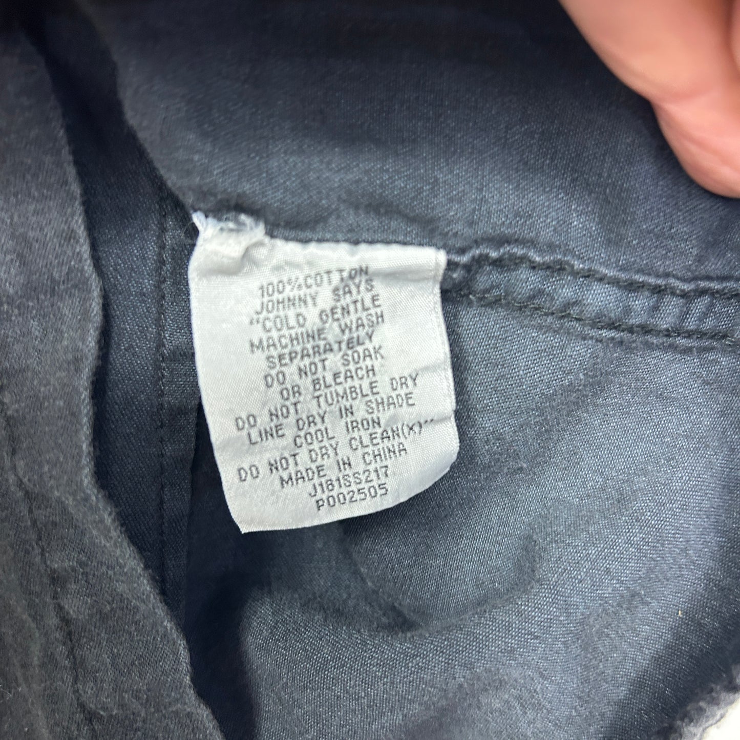 Johnny Bigg Black Button-Up Shirt - Size XL