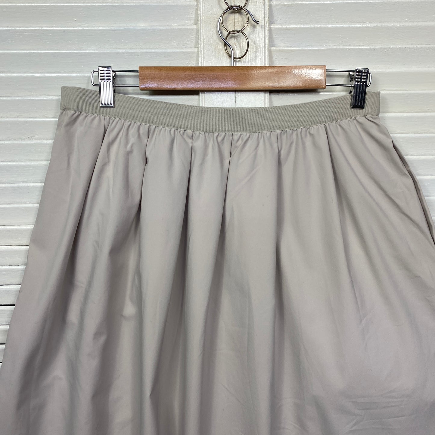 Uniqlo Volume Maxi Skirts Size 14 Large Light Grey Pockets New