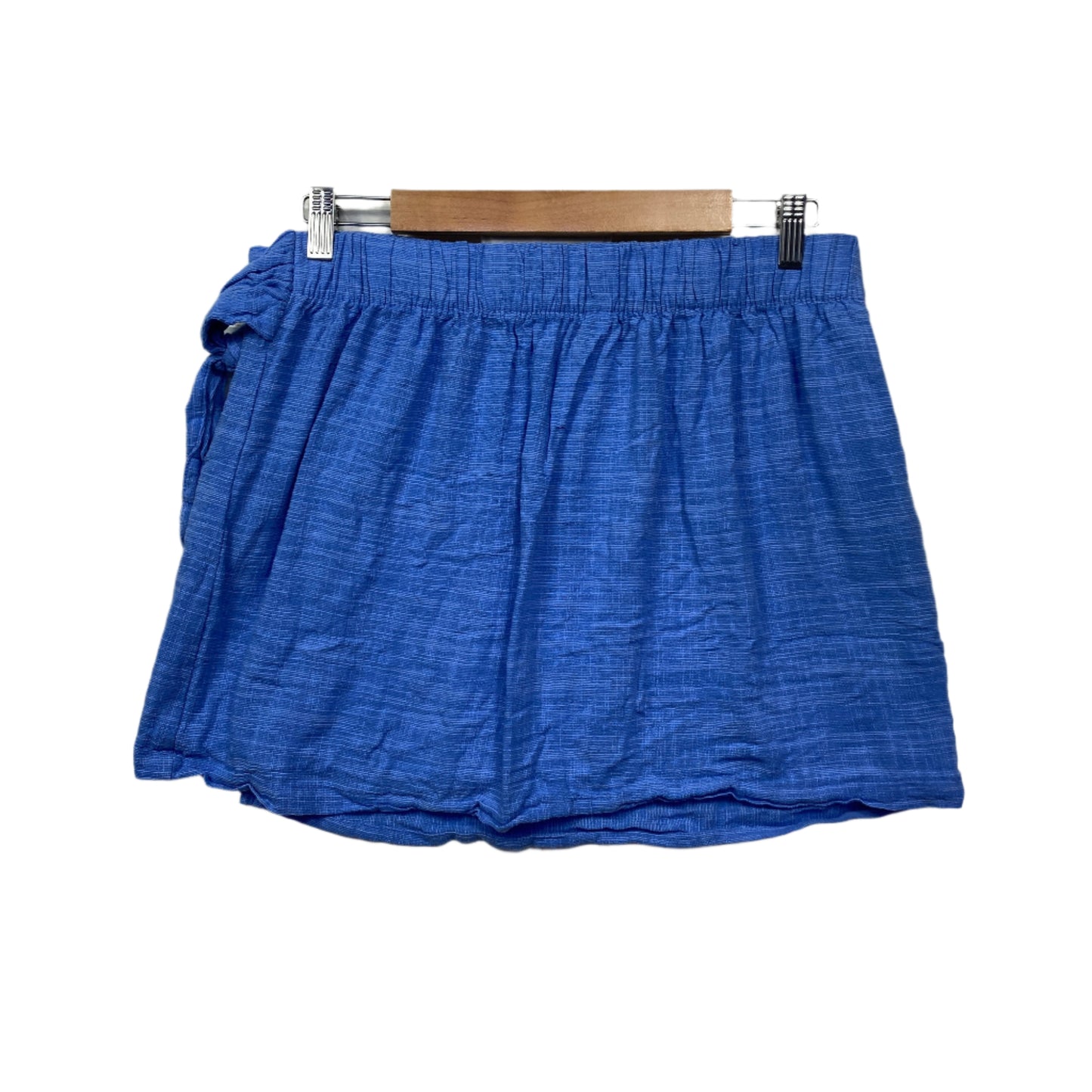 Anko Mini Skirt Size 16 Blue Cotton Viscose