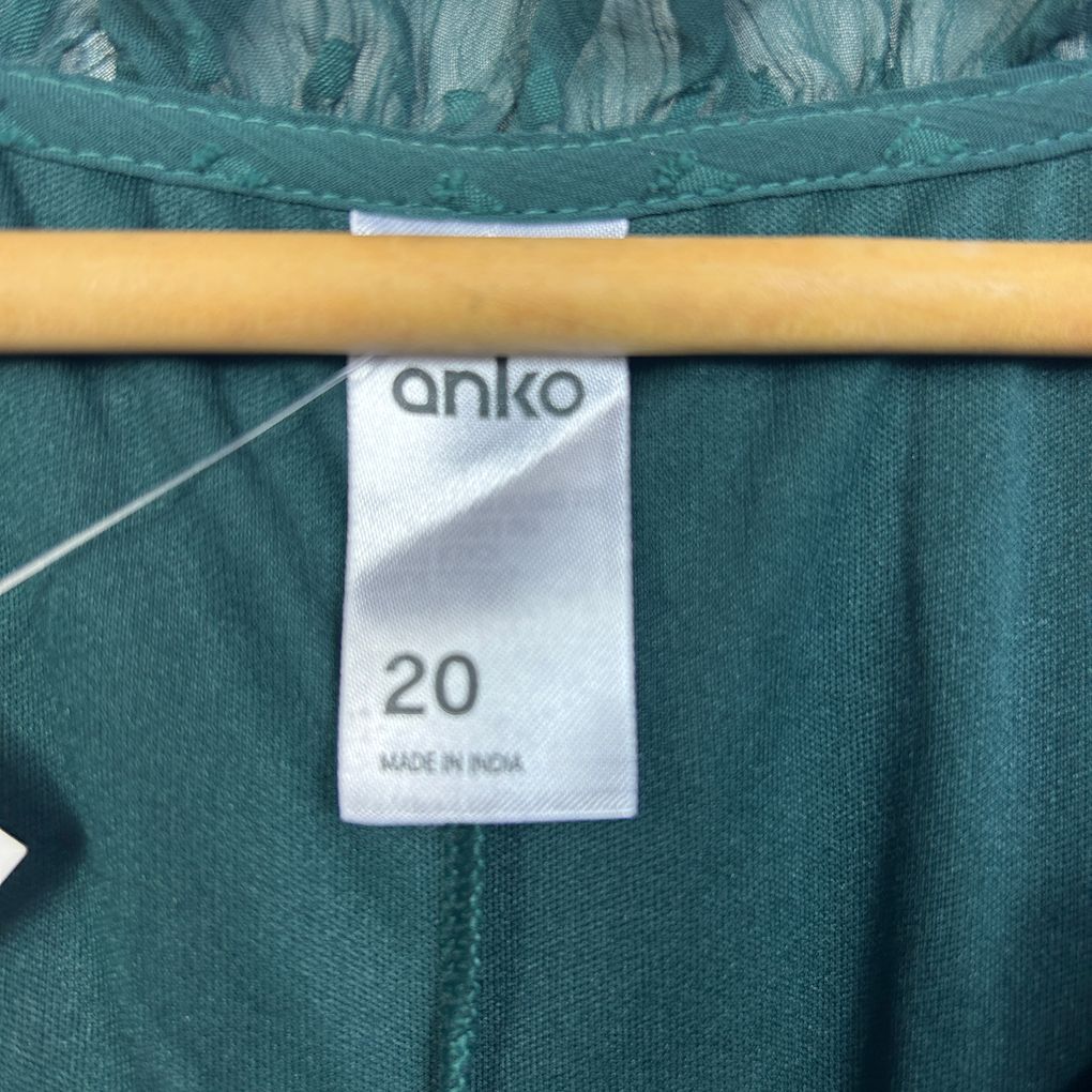 Anko Green Tiered Midi Dress - Size 20