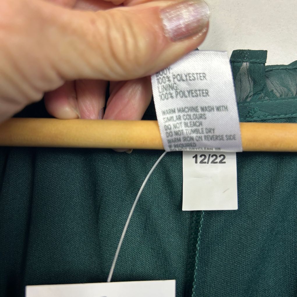 Anko Green Tiered Midi Dress - Size 20