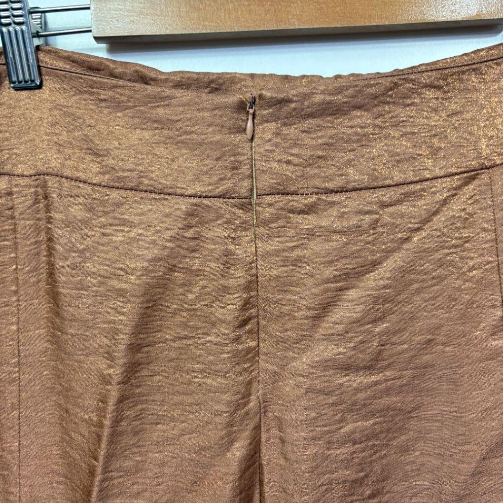 Vintage Metallic Brown Skirt - Size 16/18/20