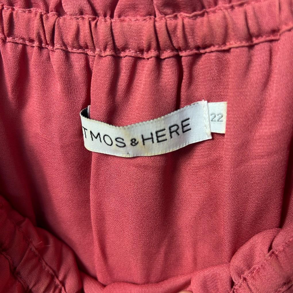 Atmos & Here Pink Lace Cotton Dress - Size 22
