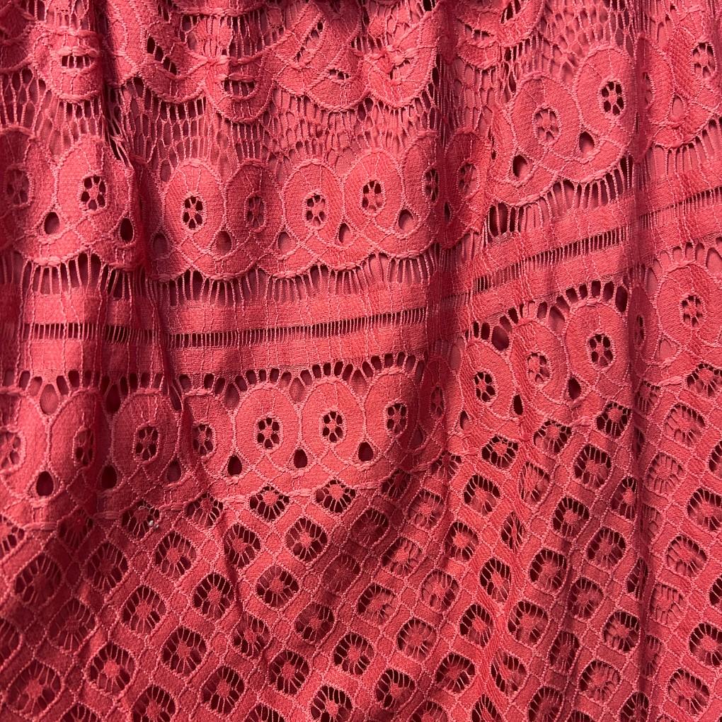 Atmos & Here Pink Lace Cotton Dress - Size 22