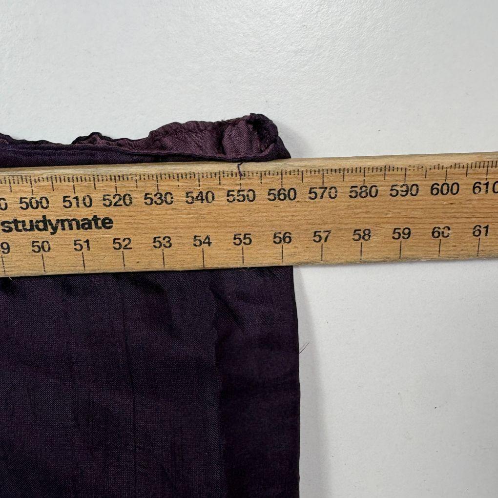 Cropped Purple Cargo Silk Pants - Size XL