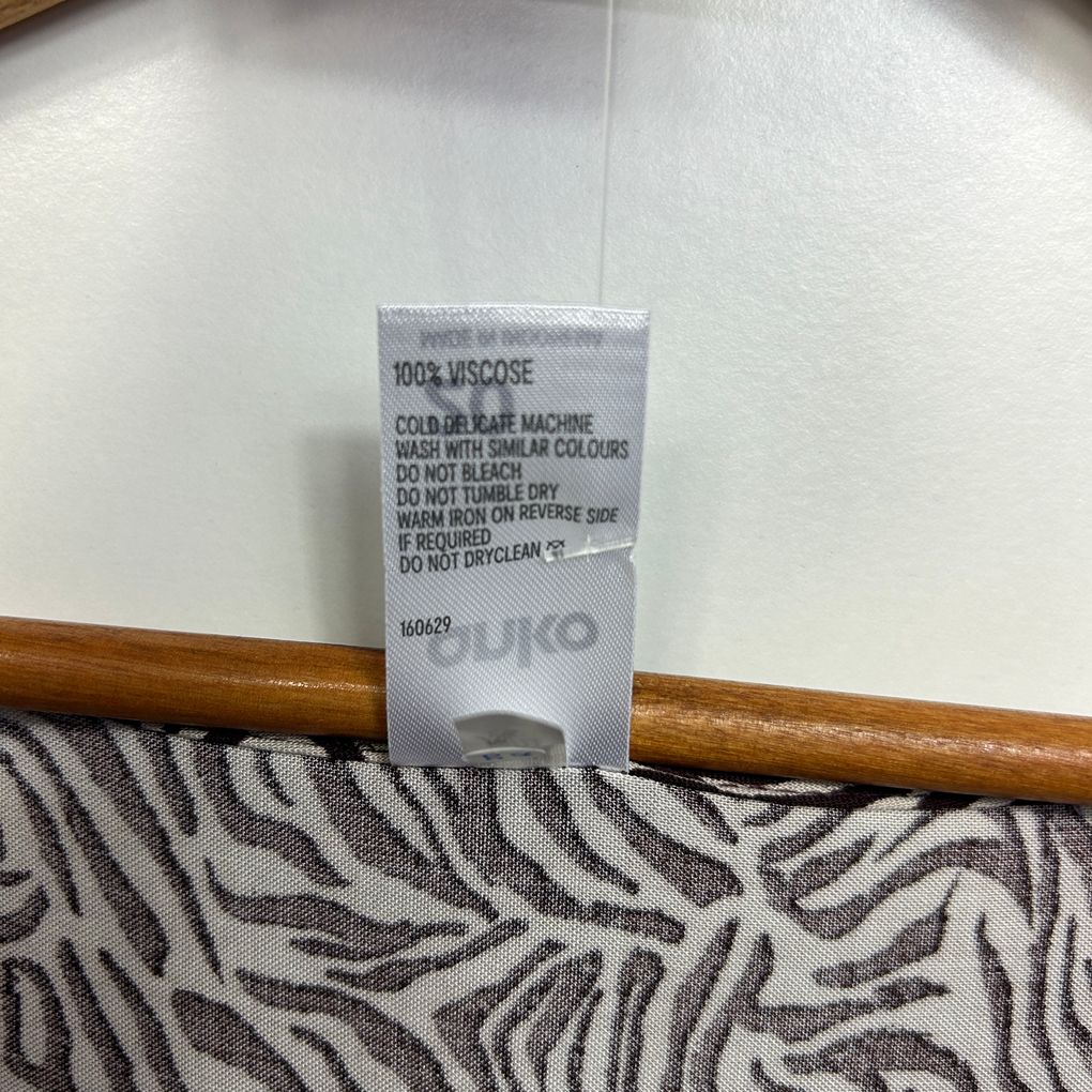 Anko Brown Zebra Print Dress - Size 20
