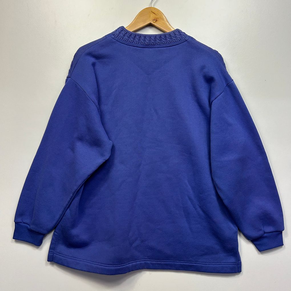 Vintage Made in Australia Kulla Blue Cotton Jumper - Size L