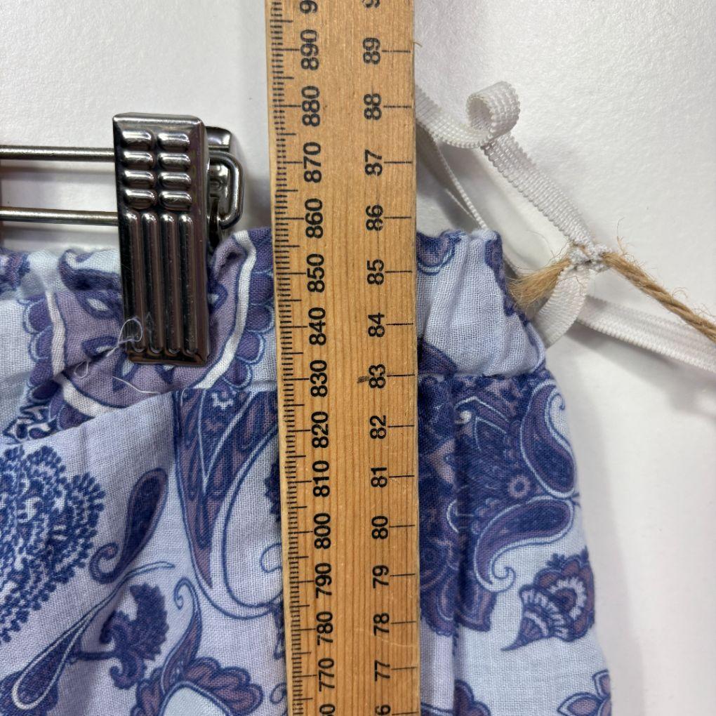 Blue Paisley Maxi Skirt - Size 16/18