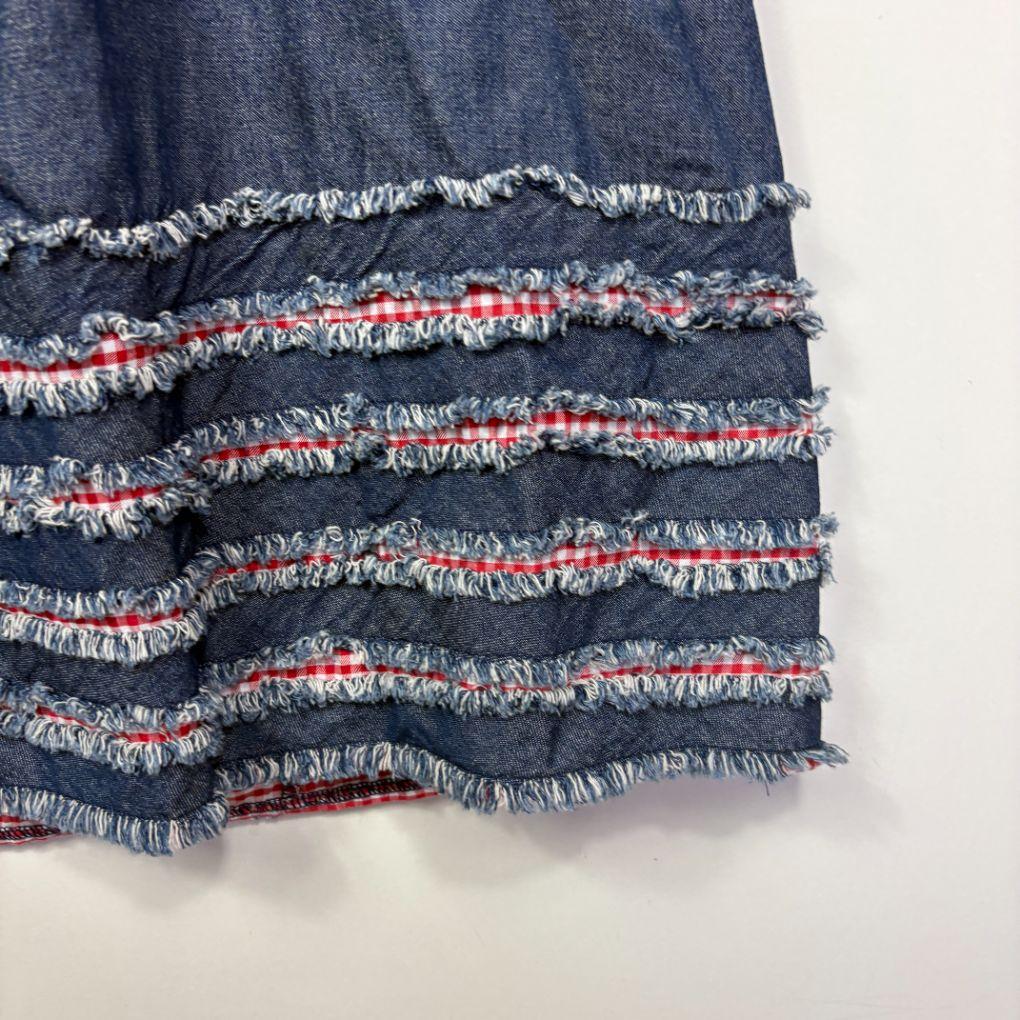 Blue Denim Cotton Skirt - Size 14/16