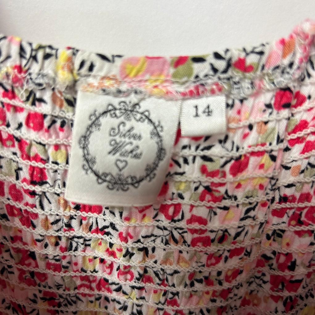 Silver Wishes Pink Floral Maxi Dress - Size 14