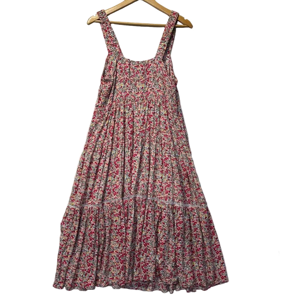 Silver Wishes Pink Floral Maxi Dress - Size 14