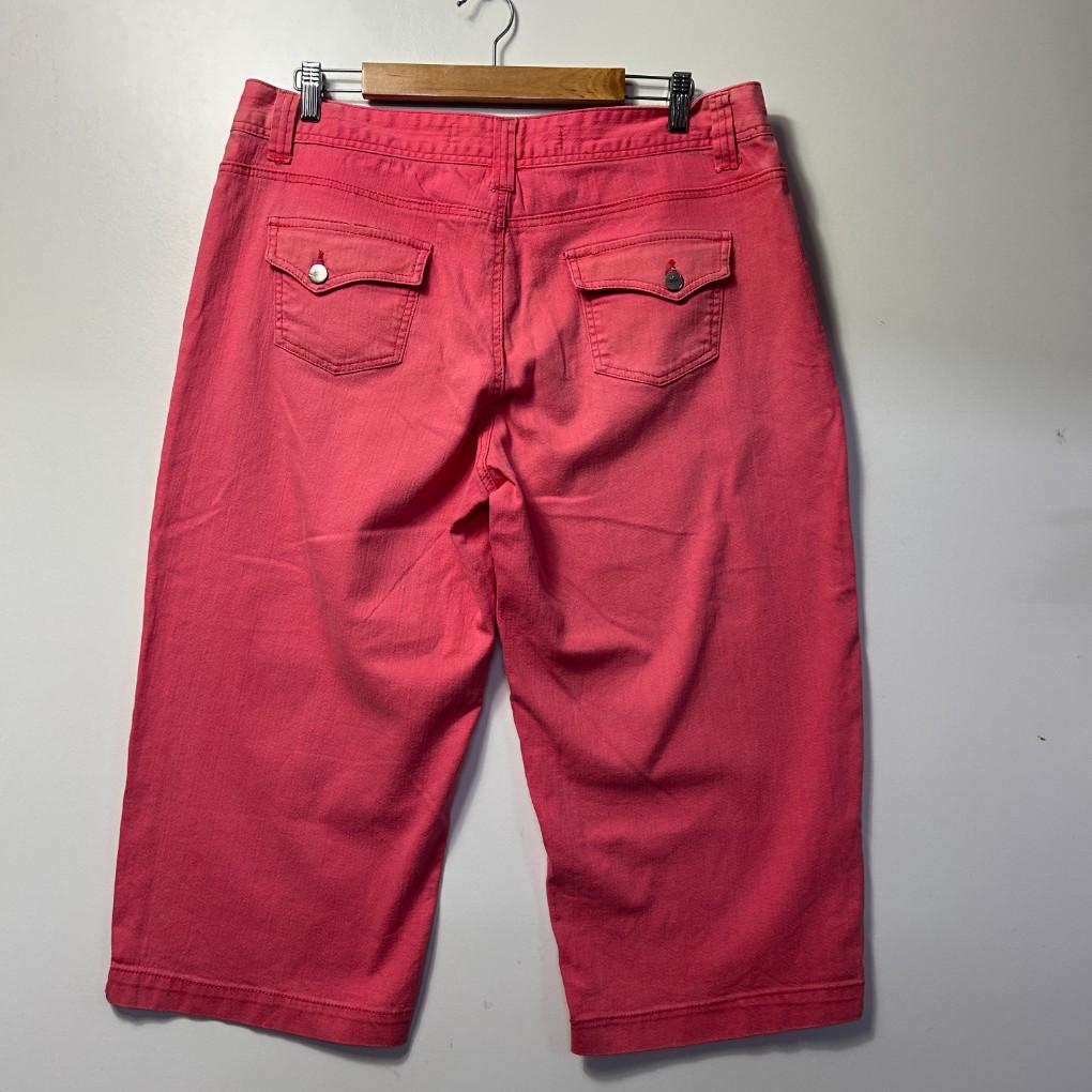 Capture Coral Cotton Capri Pants - Size 18