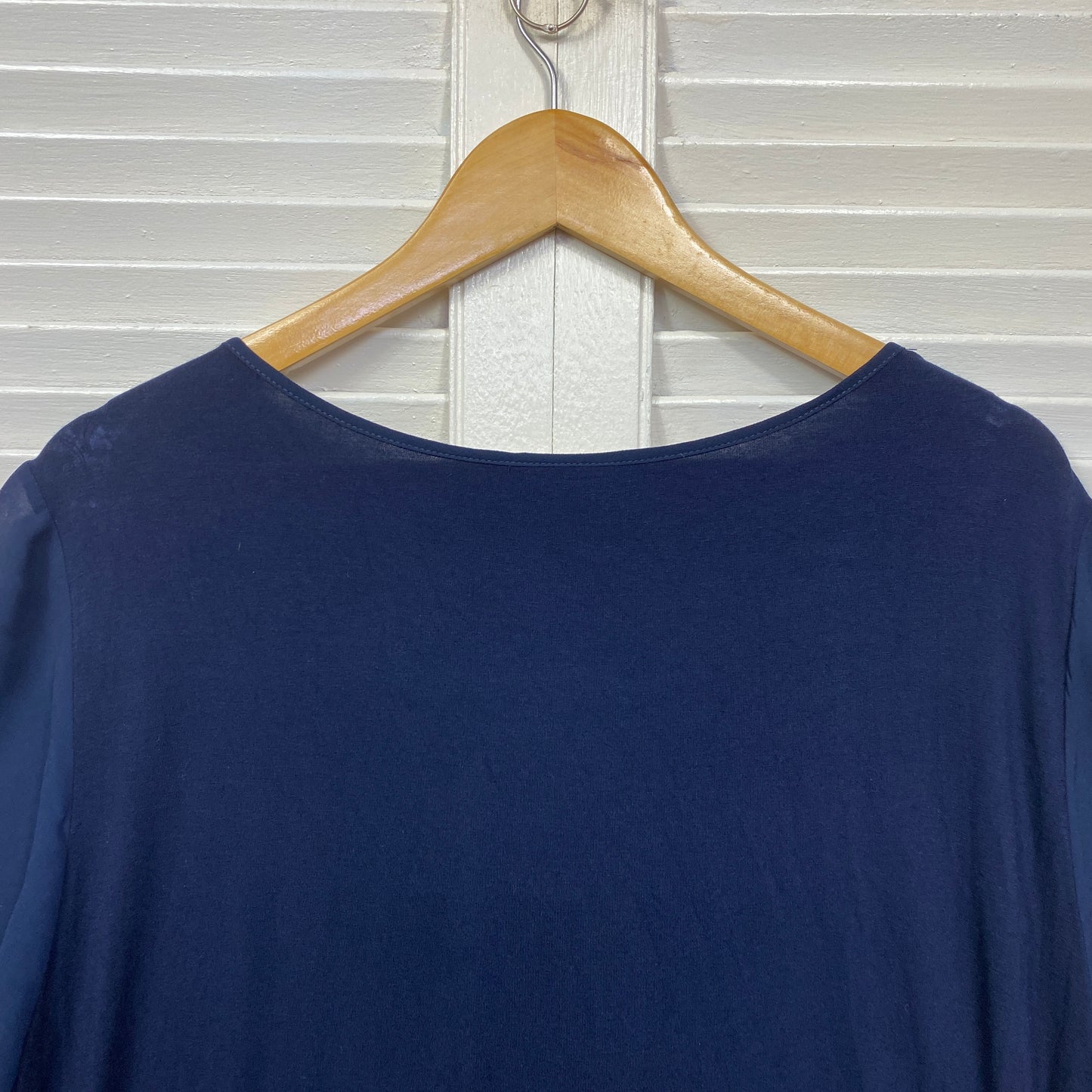 Autograph Top Size 20 Blue Short Sleeve Viscose