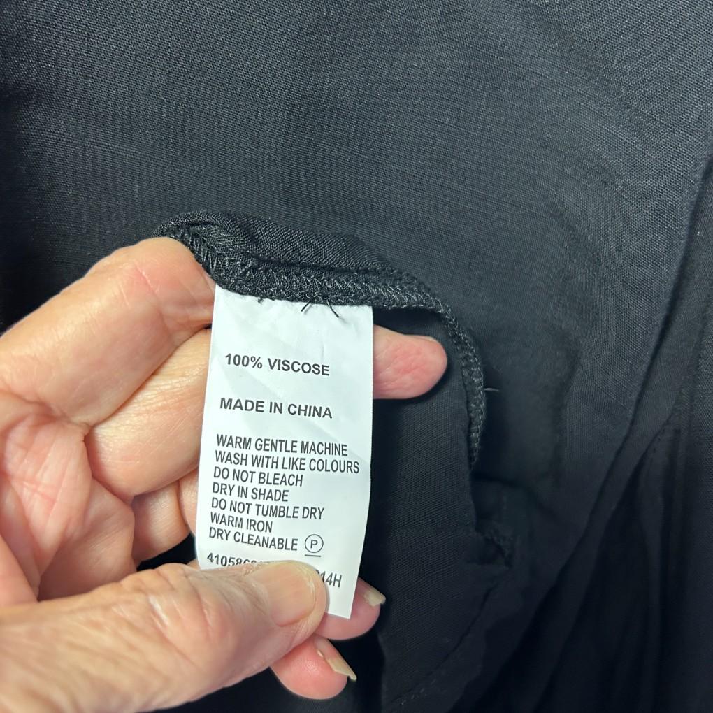 Piper Curve Black Top - Size 16