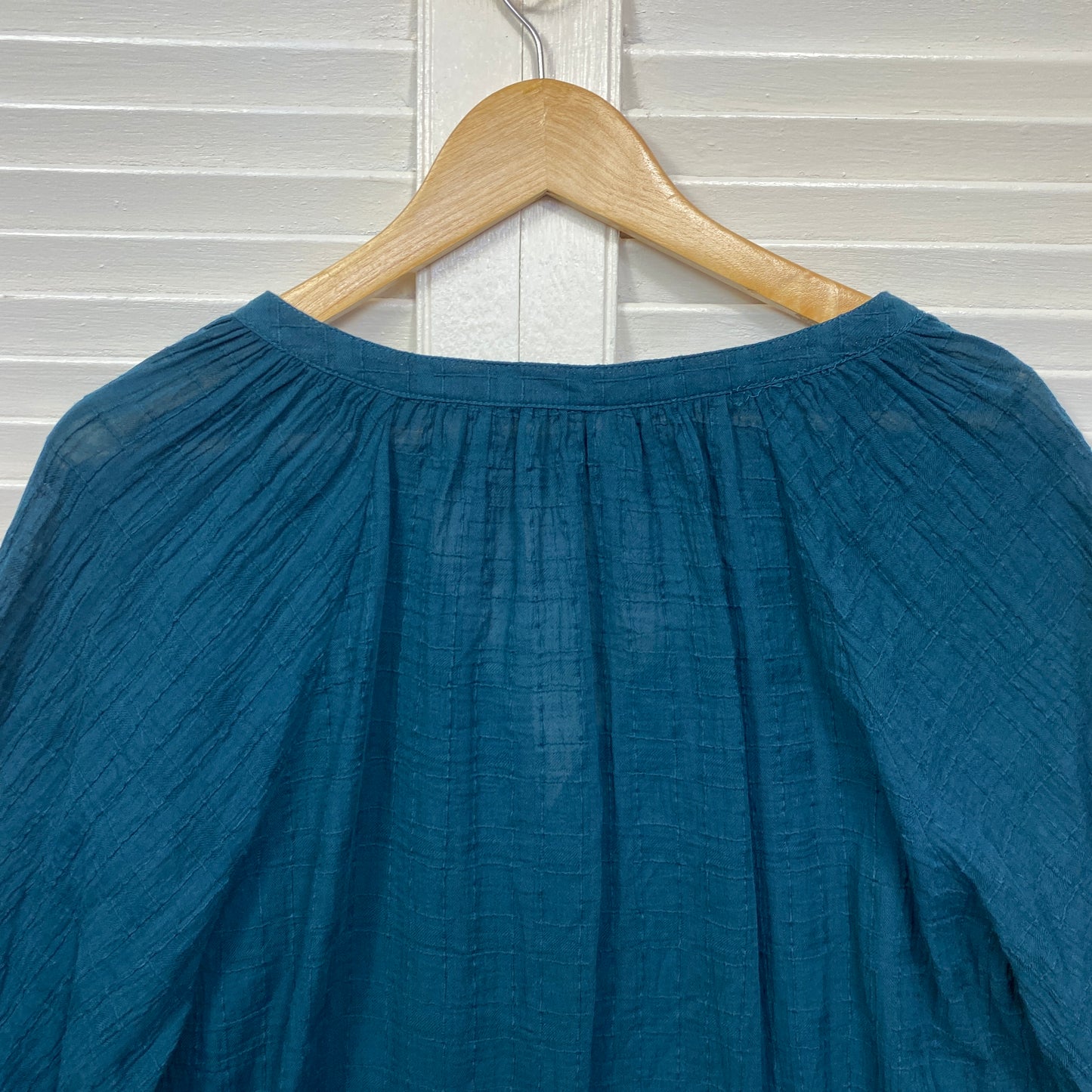 & me Top Size 18 Teal Green 3/4 Sleeve Cotton