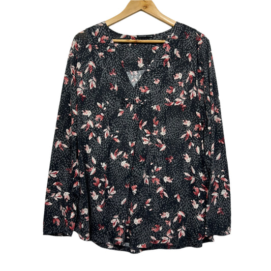 Regatta Curve Top 20 Black Long Sleeve Floral