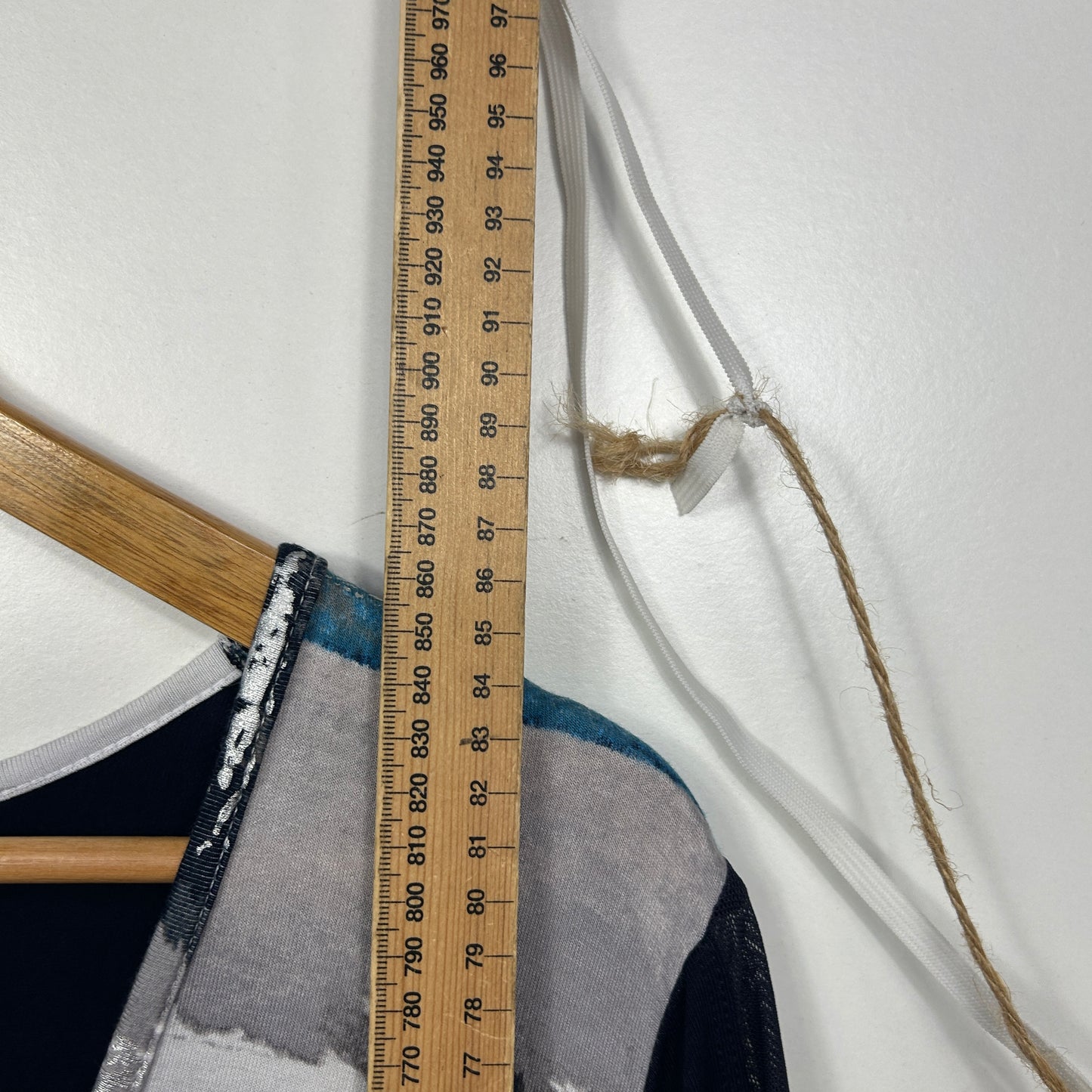 Taking Shape Navy and Grey Abstract Print Tunic - Size 12/14/XXS