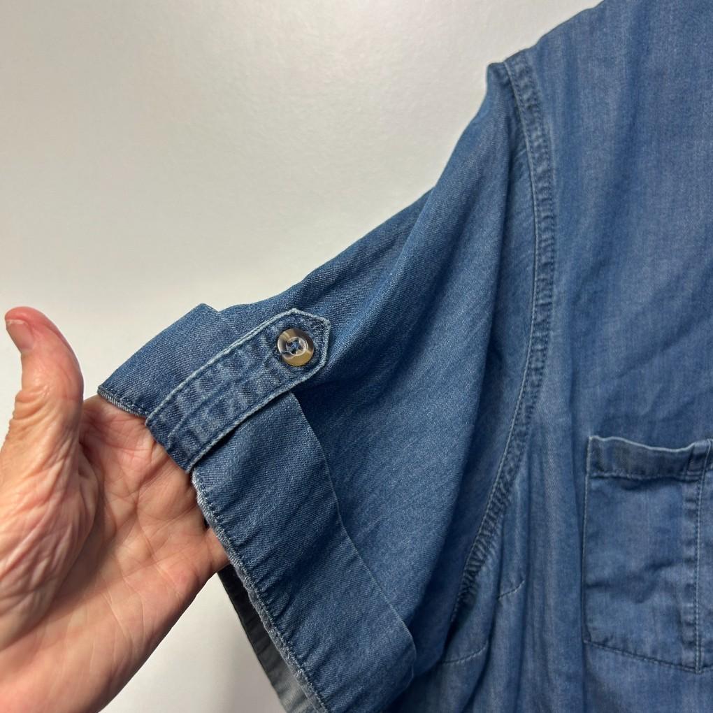 Millers Blue Chambray Shirt - Size 22