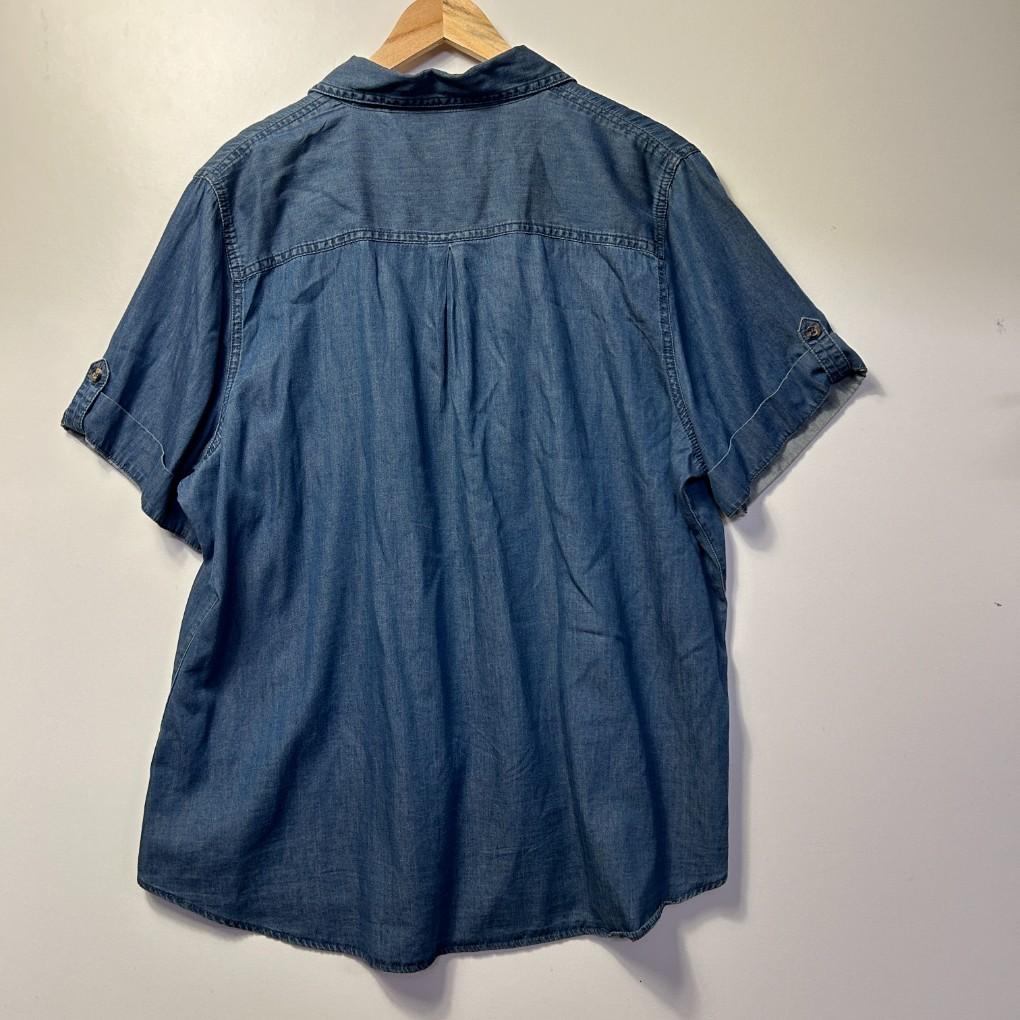 Millers Blue Chambray Shirt - Size 22