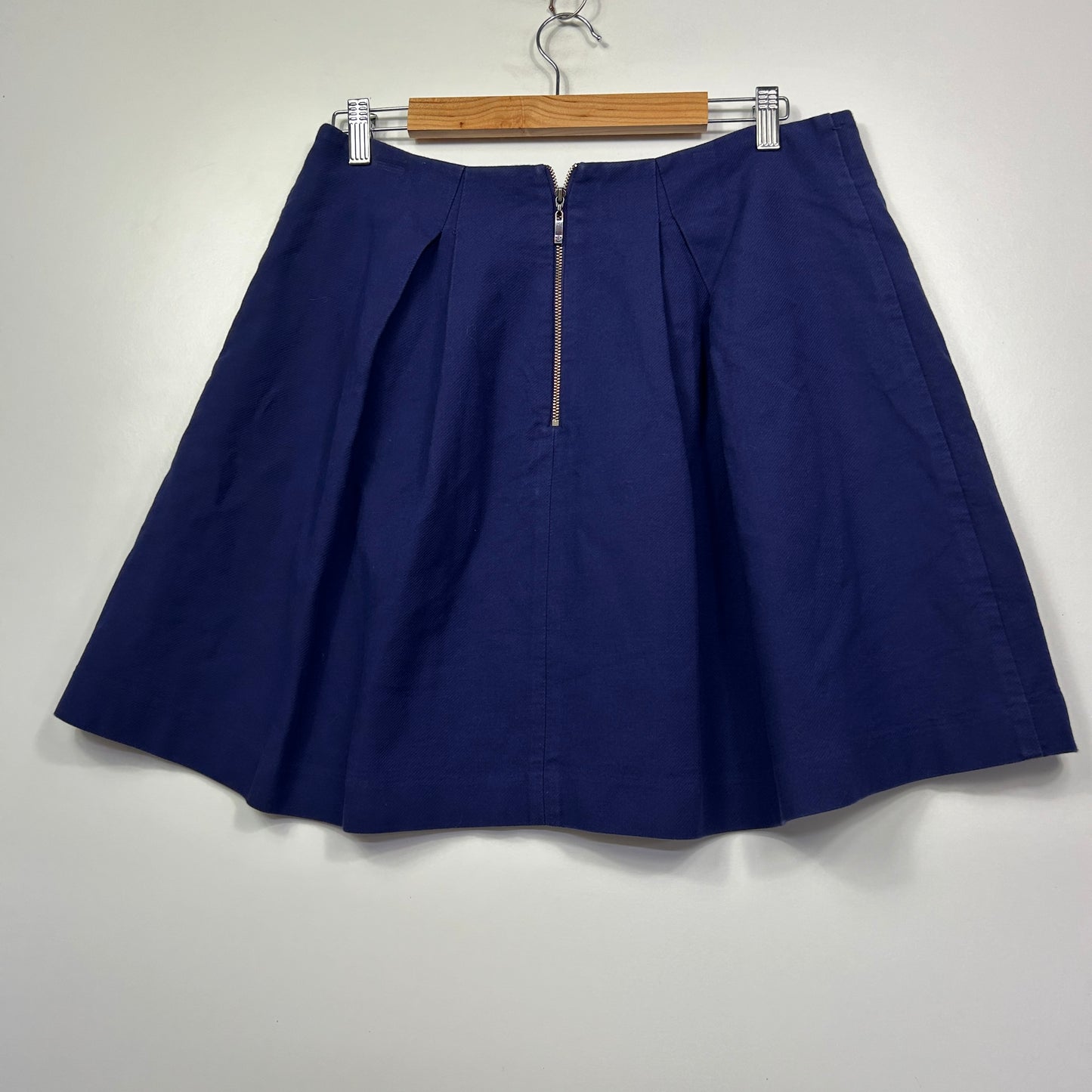 Cue Royal Blue Pleated Skirt - Size 14