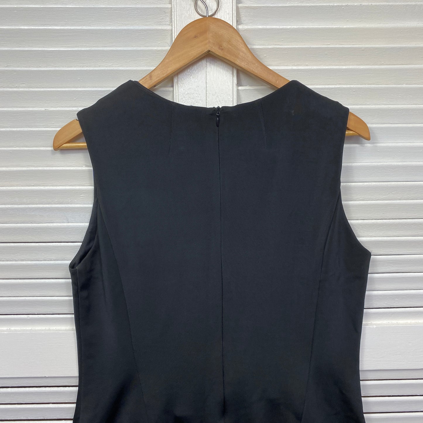 Jason Brunsdon Black Label Dress Size 16 Sleeveless Black Blue Cocktail