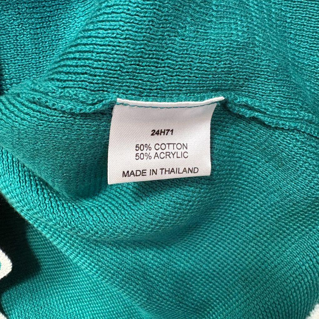 Teal Cotton Knit Top - Size 14/16
