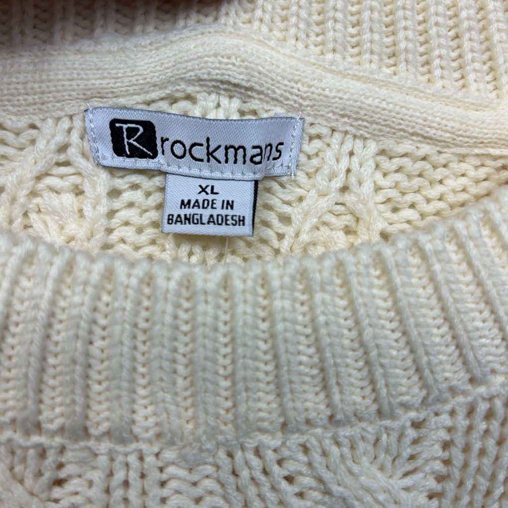 Rockmans Cream Jumper - Size XL