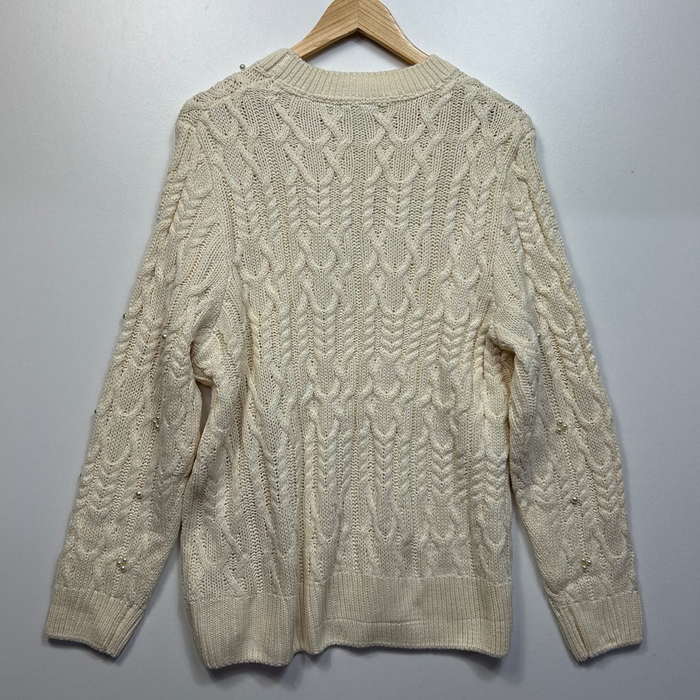 Rockmans Cream Jumper - Size XL