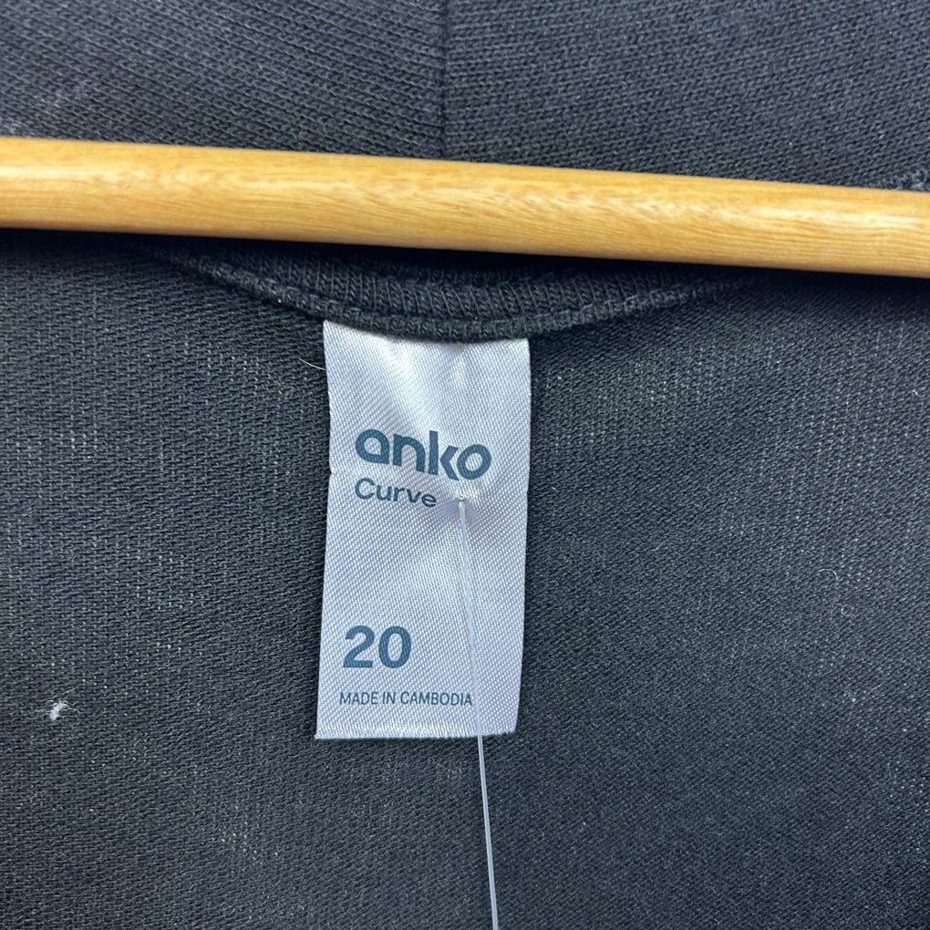 Anko Black Longline Cardigan - Size 20