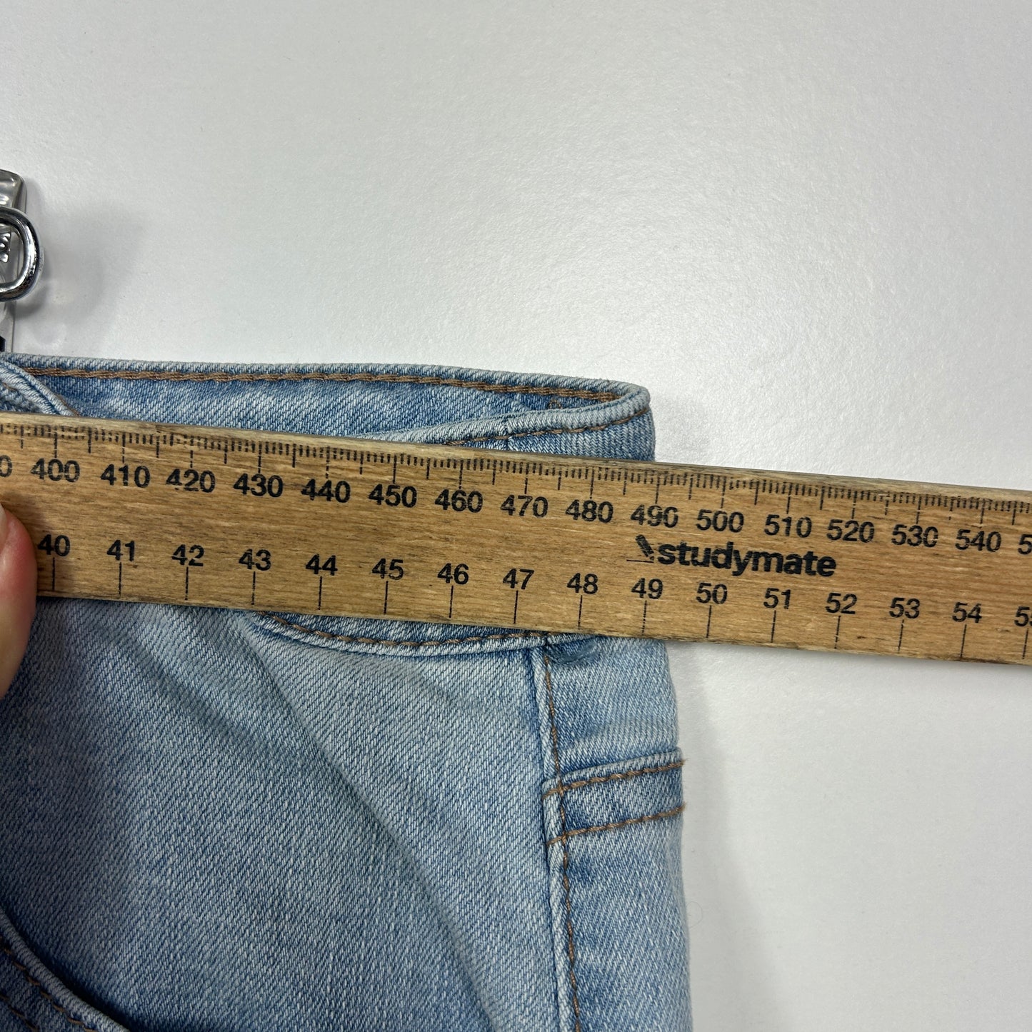 Suzanne Grae Denim Light Blue Denim Shorts - Size 18