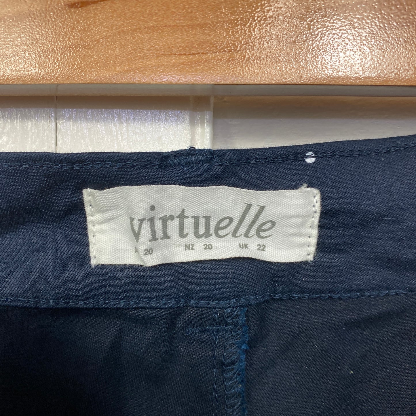 Virtuelle Jeans Size 20 Blue Pockets Polka Dots