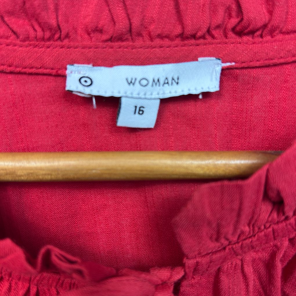 Target Red Cotton Top - Size 16