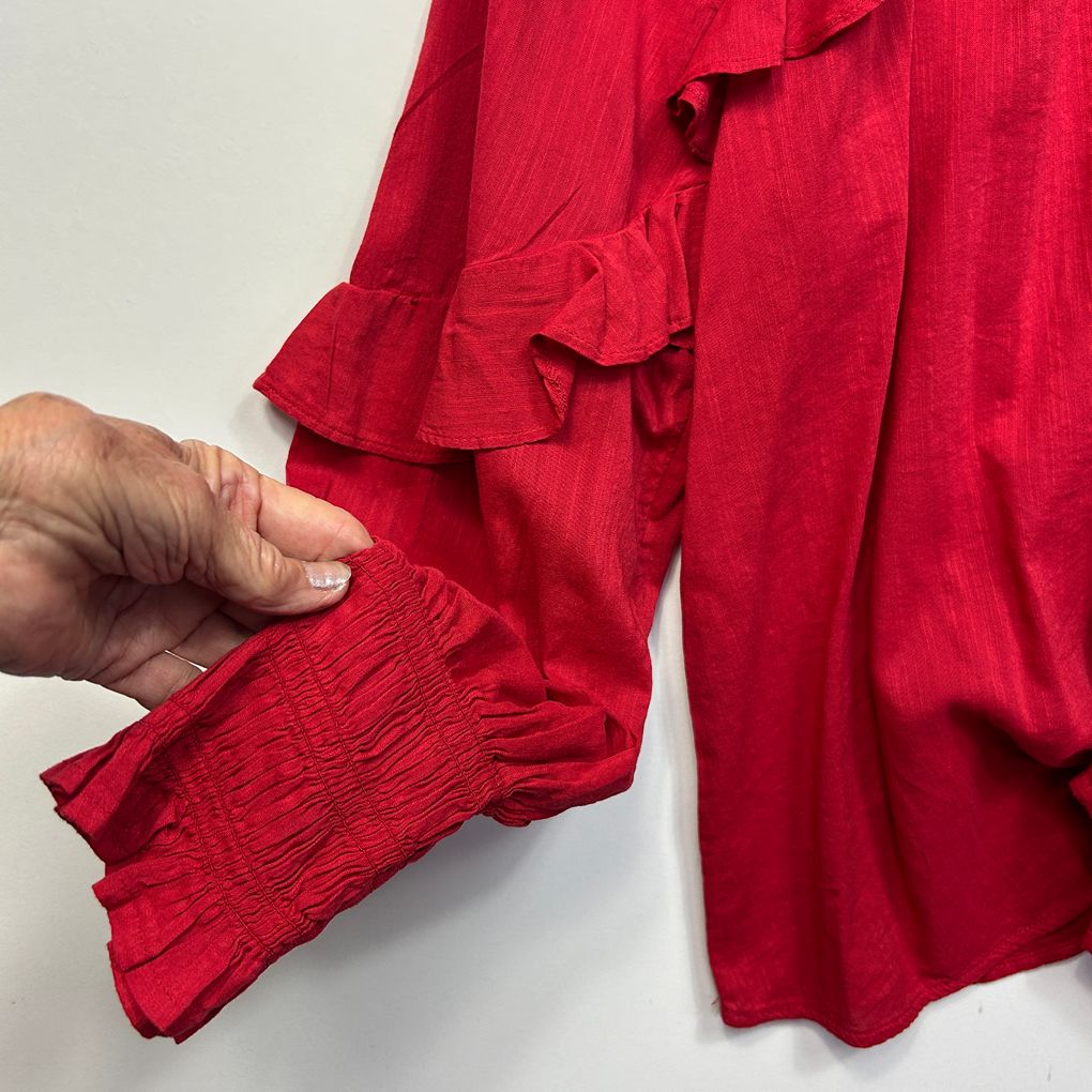 Target Red Cotton Top - Size 16