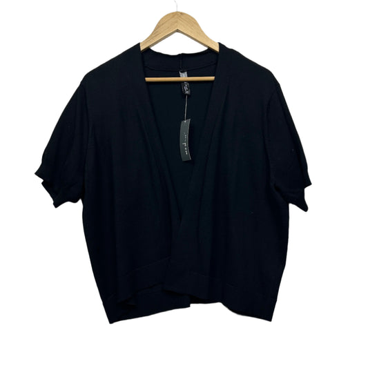 Edited Cardigan Top Size 22 Black Short Sleeve New