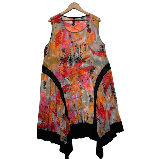 Taking Shape Sheer Top Layer Dress - Size 18