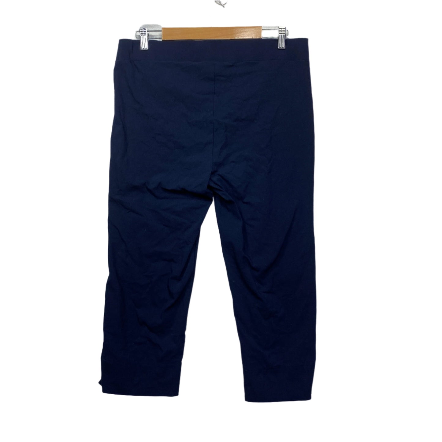 Rockmans Pants Size 14 Blue Navy Pull On Cropped