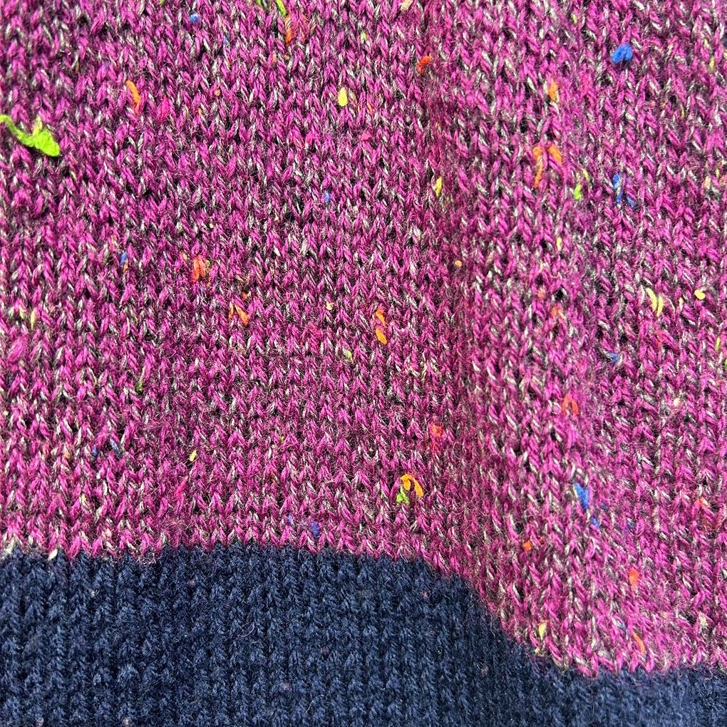 Vintage Purple Knit Vest - One Size