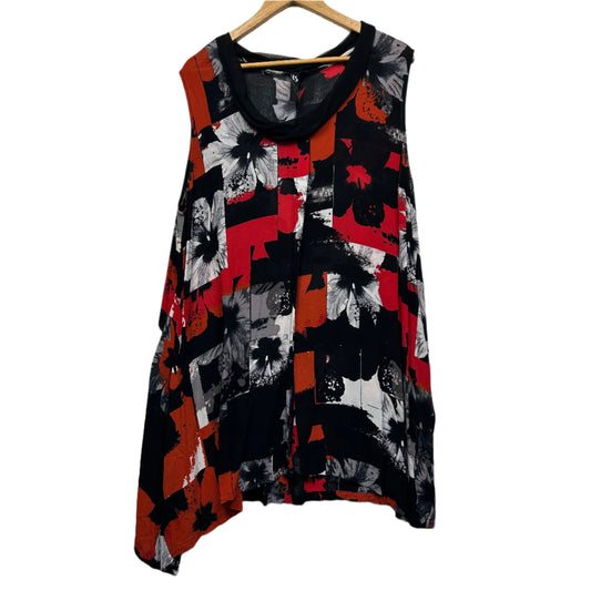 Taking Shape Tunic Top Size 20 Plus Sleeveless Asymmetric Hem