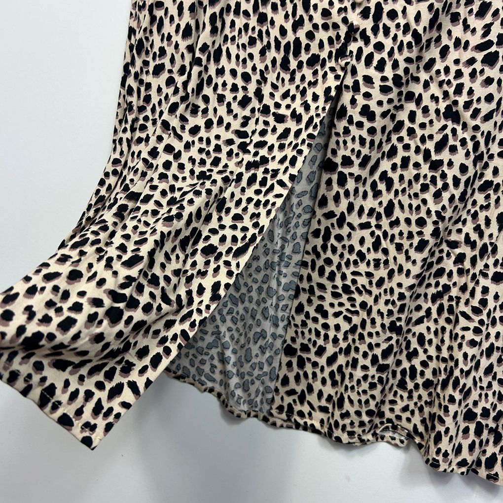 Anko Leopard Print Midi Skirt - Size 18