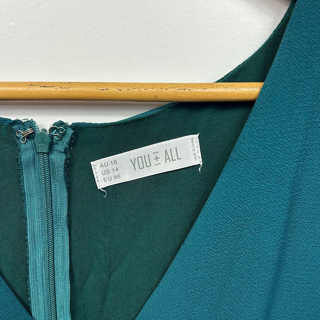 You + All Teal Playsuit- Size 18
